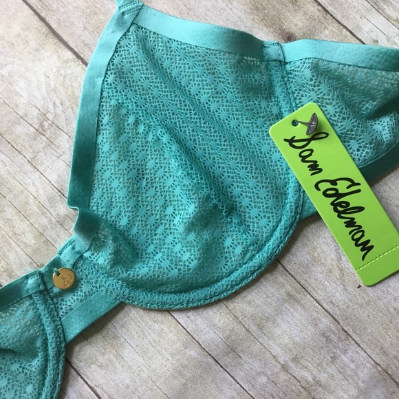 Sam Edelman Turquoise Mesh Bra underwire New - Picture 4 of 6